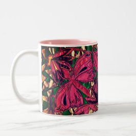Taza Bicolor Mariposas