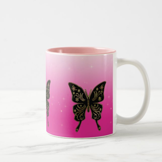 Taza Bicolor Mariposas Mug (Derecha)