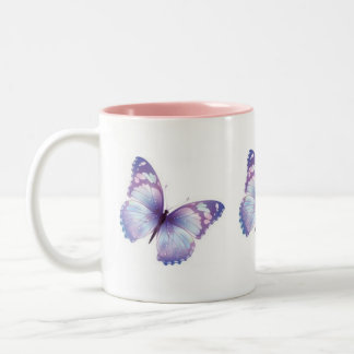 Taza Bicolor Mariposas para su vida