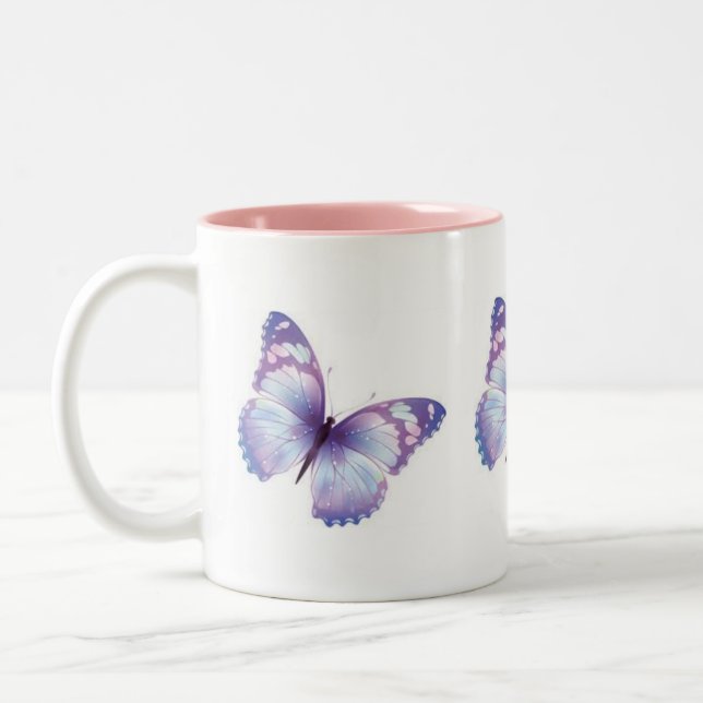 Taza Bicolor Mariposas para su vida (Izquierda)