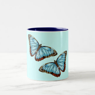 Taza Bicolor Mariposas salvajes