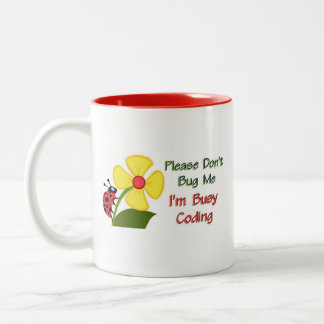 Taza Bicolor Mariquita médica del codificador