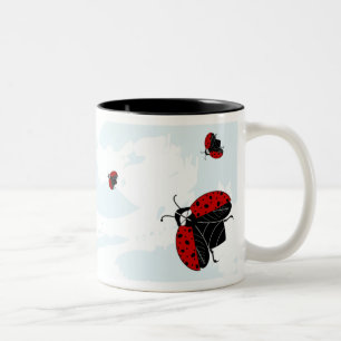 Taza Bicolor mariquitas en vuelo