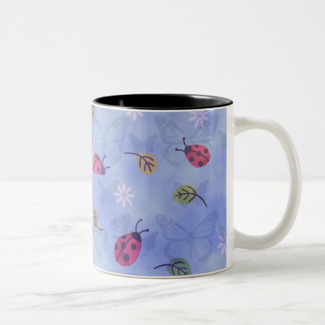 Taza Bicolor Mariquitas y mariposas (Derecha)
