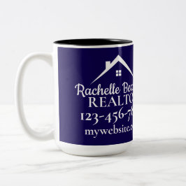Taza Bicolor Marketing inmobiliario Agente inmobiliario persona