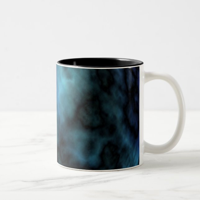 Taza Bicolor Mármol azul de imitación (Derecha)