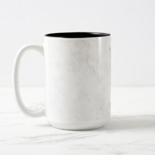 Taza Bicolor Mármol Blanco
