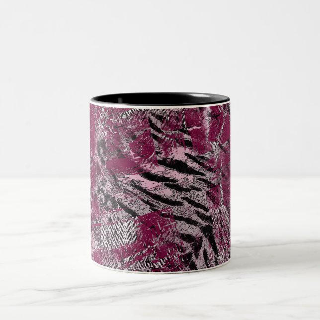 Taza Bicolor Mármol de tigre leopardo (Centro)