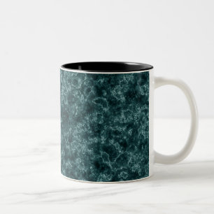 Taza Bicolor Mármol de turquesa negro