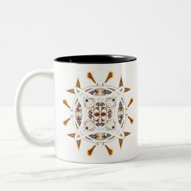 Taza Bicolor Mármol (serie de canicas n° 1) (Izquierda)