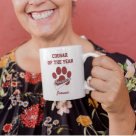 Taza Bicolor Maroon gracioso del año