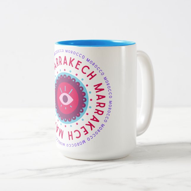 Taza Bicolor Marrakech Eyes (Anverso derecho)