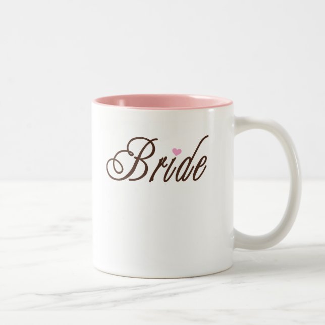 Taza Bicolor Marrones con clase de la novia (Derecha)