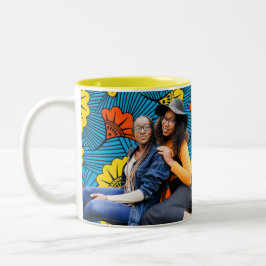 Taza Bicolor MARTES DE ESQUÍ | Foto Floral African Prints Mug