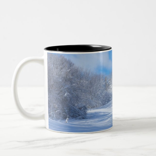 Taza Bicolor Marthaler Park Snowy Hills (Izquierda)