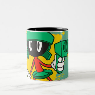 Taza Bicolor MARVIN EL MARCIANO™ Con un Láser