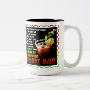 Taza Bicolor MARY SANGRIENTA, Brunch de Campeones