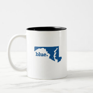 TAZA BICOLOR MARYLAND ESTADO AZUL