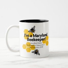 Taza Bicolor Maryland State Beekeepers Association Mug