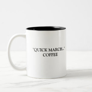 TAZA BICOLOR "MARZO RÁPIDO…" CAFÉ