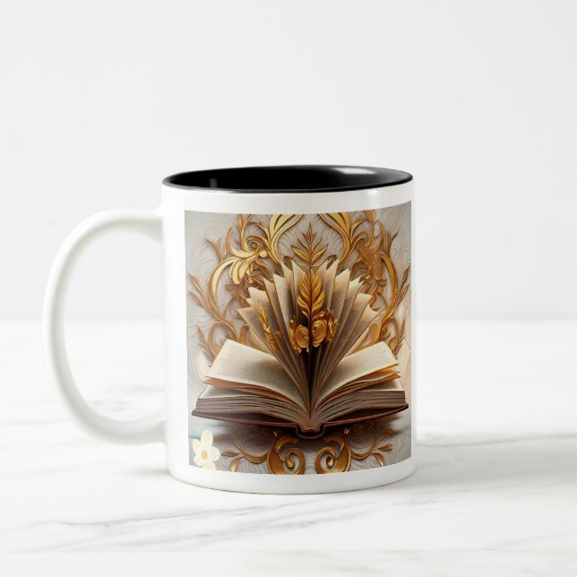 Taza Bicolor "Más allá del libro" (Izquierda)