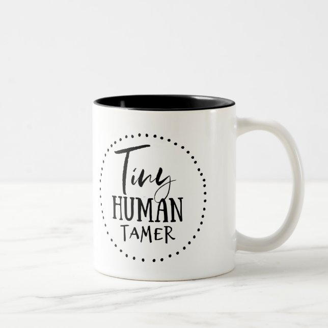 Taza Bicolor Más doméstico humano minúsculo (Derecha)