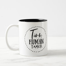 Taza Bicolor Más doméstico humano minúsculo