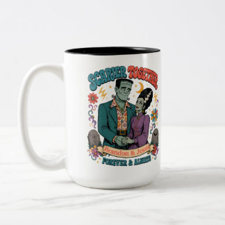 Taza Bicolor Más espeluznante juntos: Halloween para siempre y 