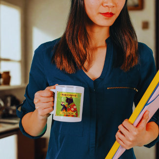 Taza Bicolor Más Espresso, Menos Depresso