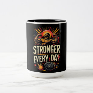 Taza Bicolor Más fuerte cada día