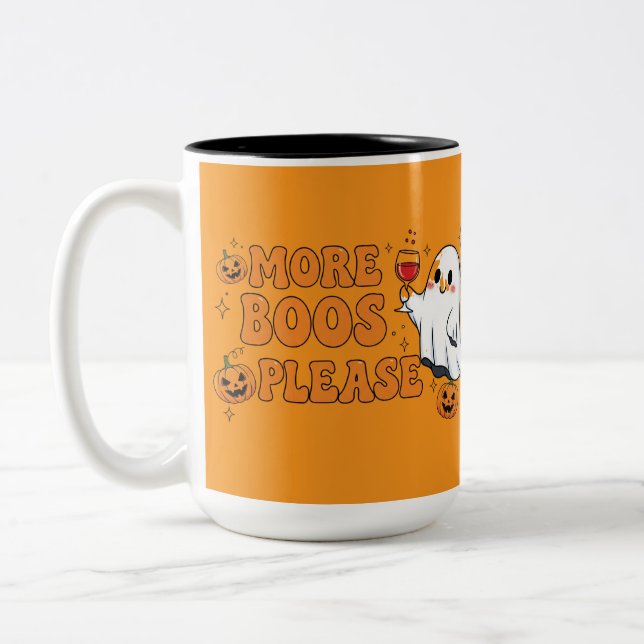 Taza Bicolor Más Tee de Boos (Izquierda)