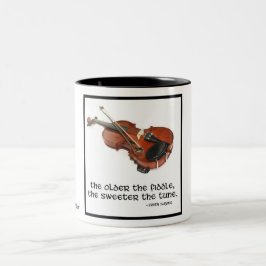 Taza Bicolor Más viejo es el violín…