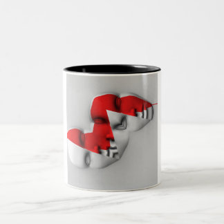 Taza Bicolor Máscara de doble cara