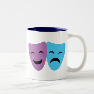 Taza Bicolor Máscaras de drama
