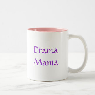 Taza Bicolor Máscaras en colores pastel del drama que caminan,