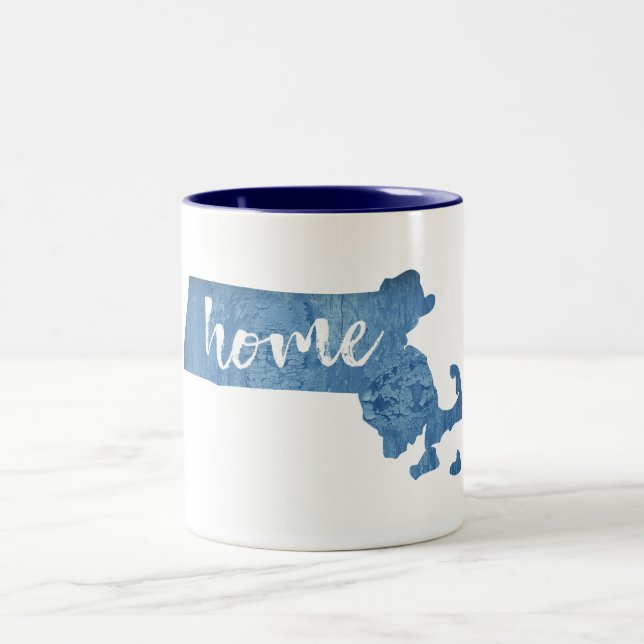 Taza Bicolor Massachusetts Home Wood Grain (Centro)