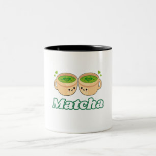 Taza Bicolor Matcha Cute Kawaii para el té matcha en