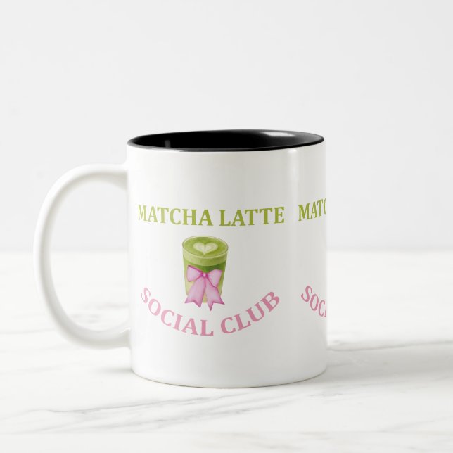 TAZA BICOLOR MATCHA LATTE SOCIAL CLUB (Izquierda)