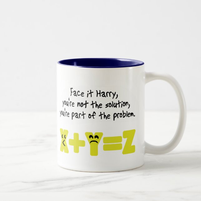 Taza Bicolor Matemática divertida (Derecha)