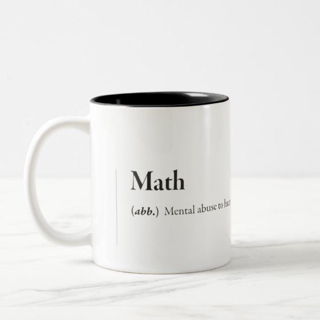 Taza Bicolor Matemáticas divertidas (Izquierda)