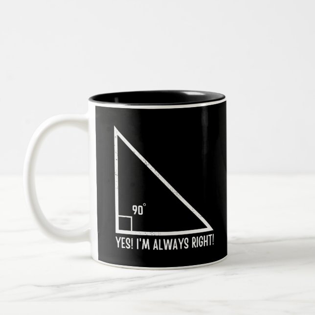 Taza Bicolor Matemáticas/Maestros matemáticos divertidos (Izquierda)