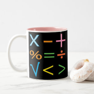 Taza Bicolor Matemáticas Símbolo matemático Matemáticas 