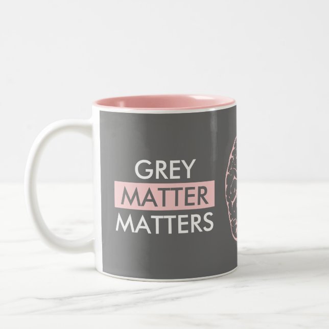 Taza Bicolor Materia gris (Izquierda)