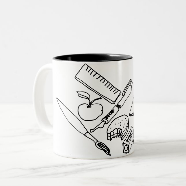 Taza Bicolor Materiales de enseñanza... (Anverso izquierdo)