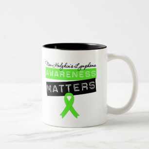 Taza Bicolor Materias de la conciencia del linfoma Non-Hodgkin