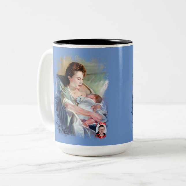 Taza Bicolor Maternidad (Anverso izquierdo)