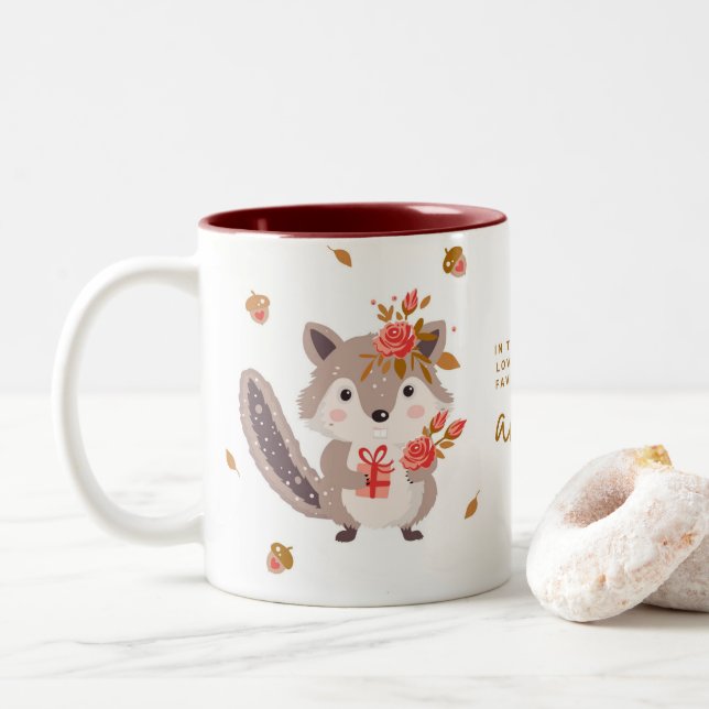 Taza Bicolor matón de otoño (Con donut)