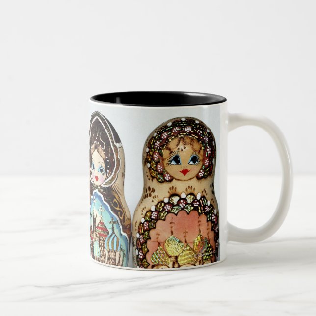 Taza Bicolor Matryoshkas (Derecha)