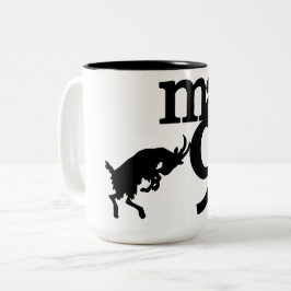 Taza Bicolor Máx9 mug negro y blanco