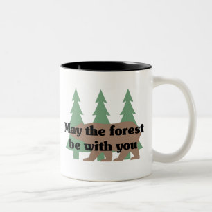 Taza Bicolor Mayo el bosque esté con usted